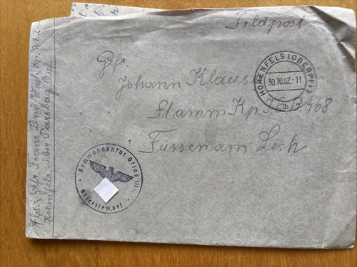 Feldpost kommandantur - feldpost,