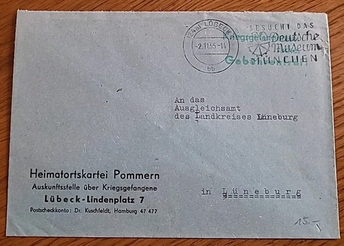 Zensur karte brief lager - karte,