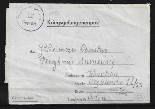 Kriegsgefangenenpost oflag vii - kriegsgefangenenpost,