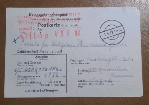 Zensur karte oflag - oflag, b