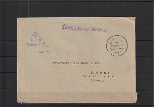 Kriegsgefangenenpost zensur - kriegsgefangenenpost,