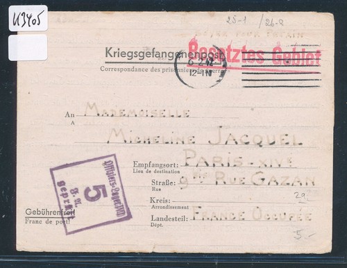 K3405 kriegsgefangenenpost - k3405),
