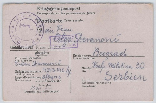 Reich kriegsgefangenenpost - d.,