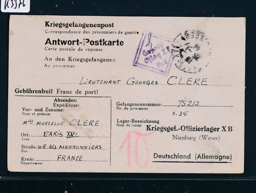 K3376 kriegsgefangenenpost - k3376),